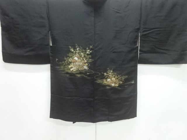 JAPANESE HAORI / WOVEN FLORAL RAFT